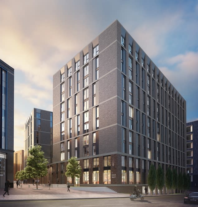 CGI of Clayworks Apartments