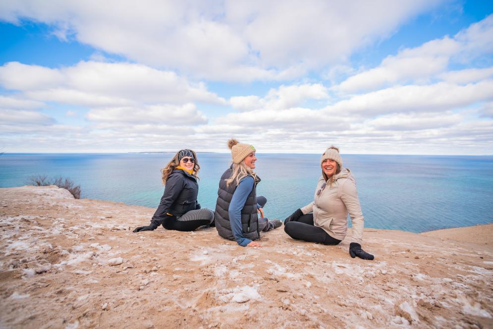 Hiking Sleeping Bear Dunes in the Winter