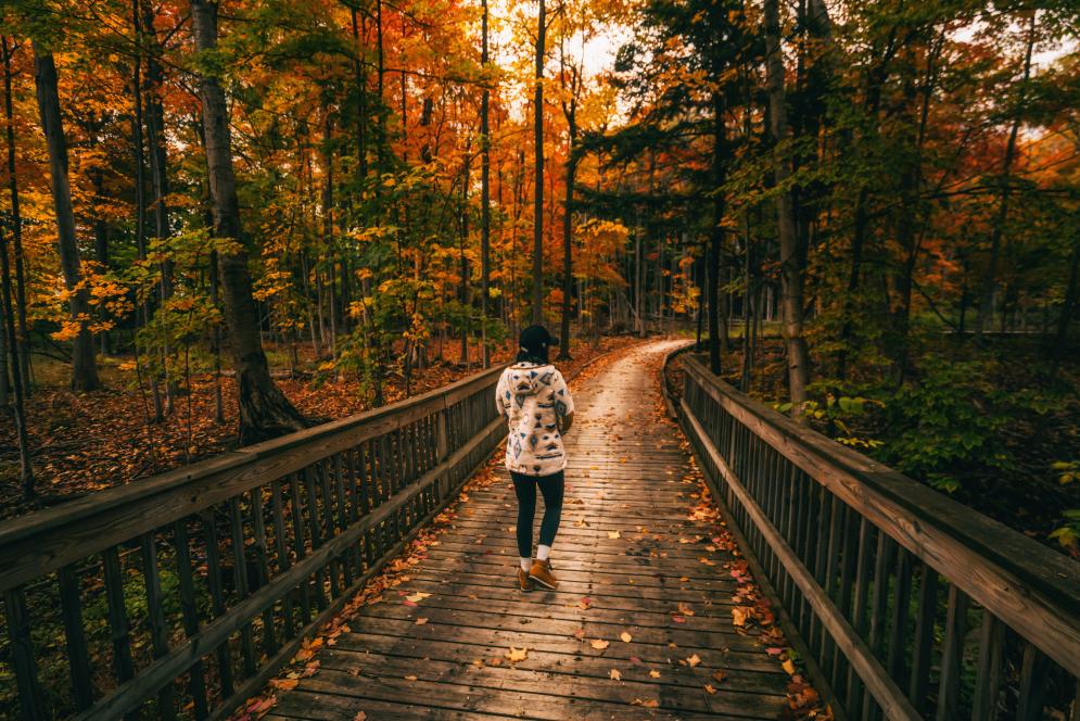 Hike at the Village at Grand Traverse Commons