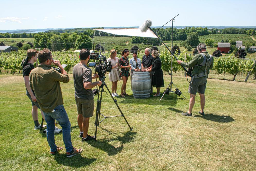 Wine First filming in TC