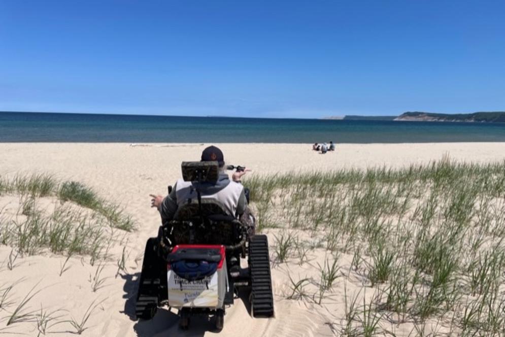 Sleeping Bear Dunes track chair