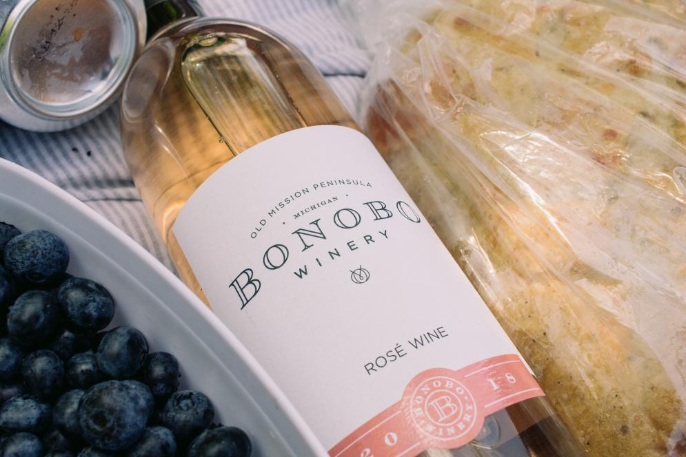 Bonobo Wine & Local Blueberries - Traverse City
