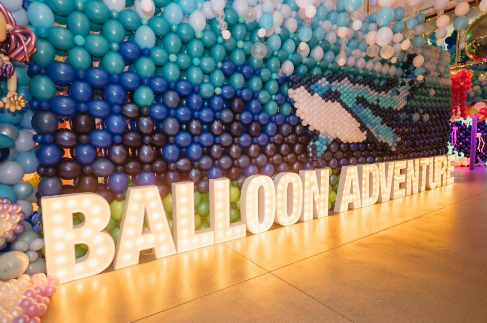 Balloon Adventure entrance display.