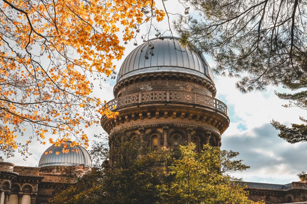 Yerkes Observatory in the fall