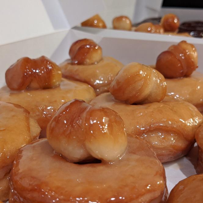 Perfect Honey Dipper Donuts from Lucky 13 Donuts.