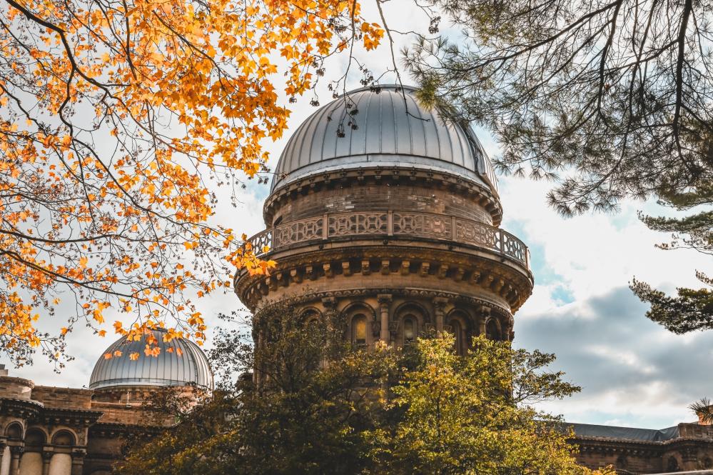 Yerkes Observatory in the fall