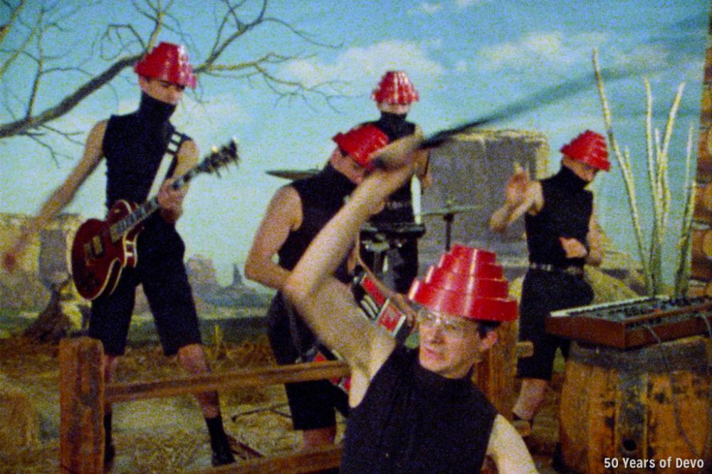 50 years of Devo, still from Whip It