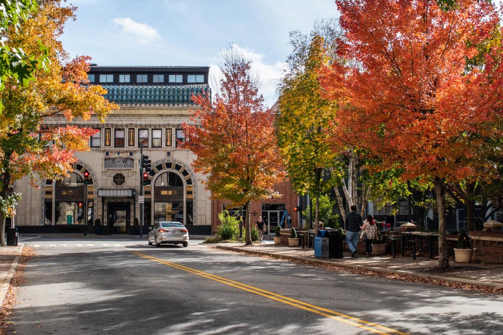 Fall Color Downtown Asheville November 1, 2018