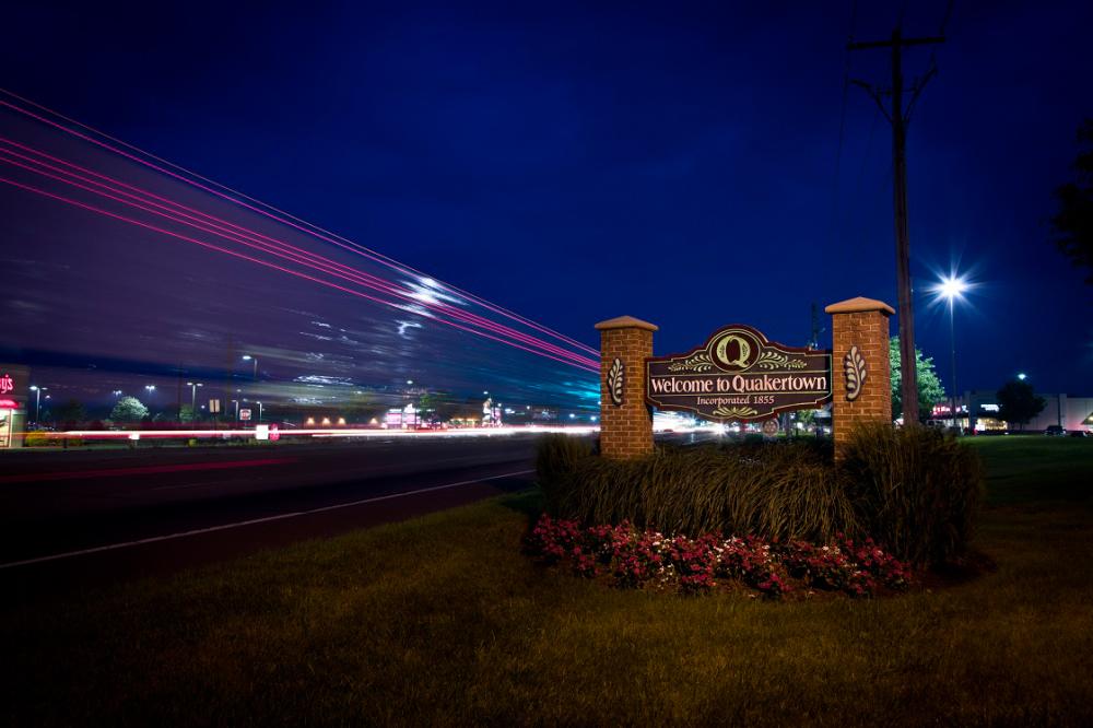 Quakertown welcome sign