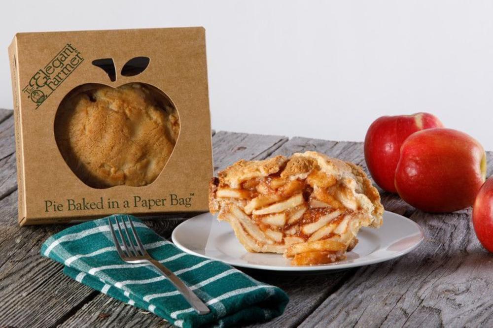 Elegant Farmer slice of pie and some apples