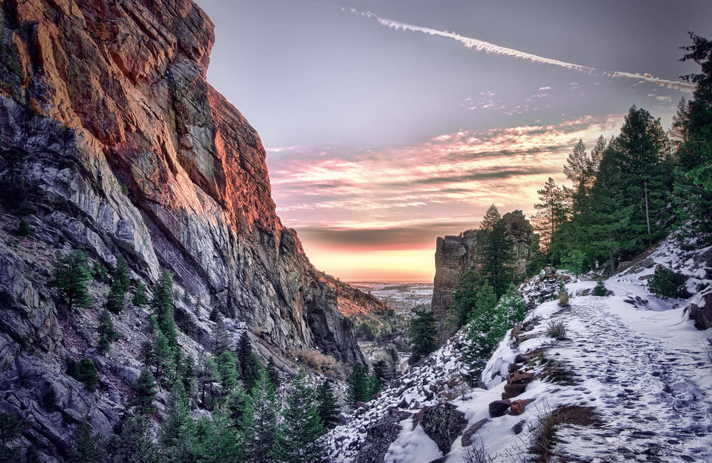 Rattlesnake Gulch Eldorado Canyon at Sunset/Sunrise In Boulder, CO