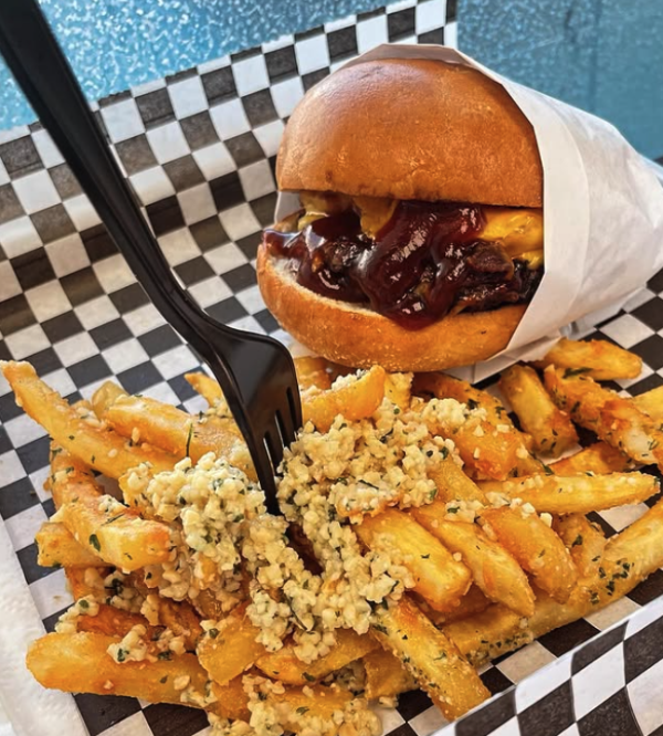 Pocket Burger burger and fries