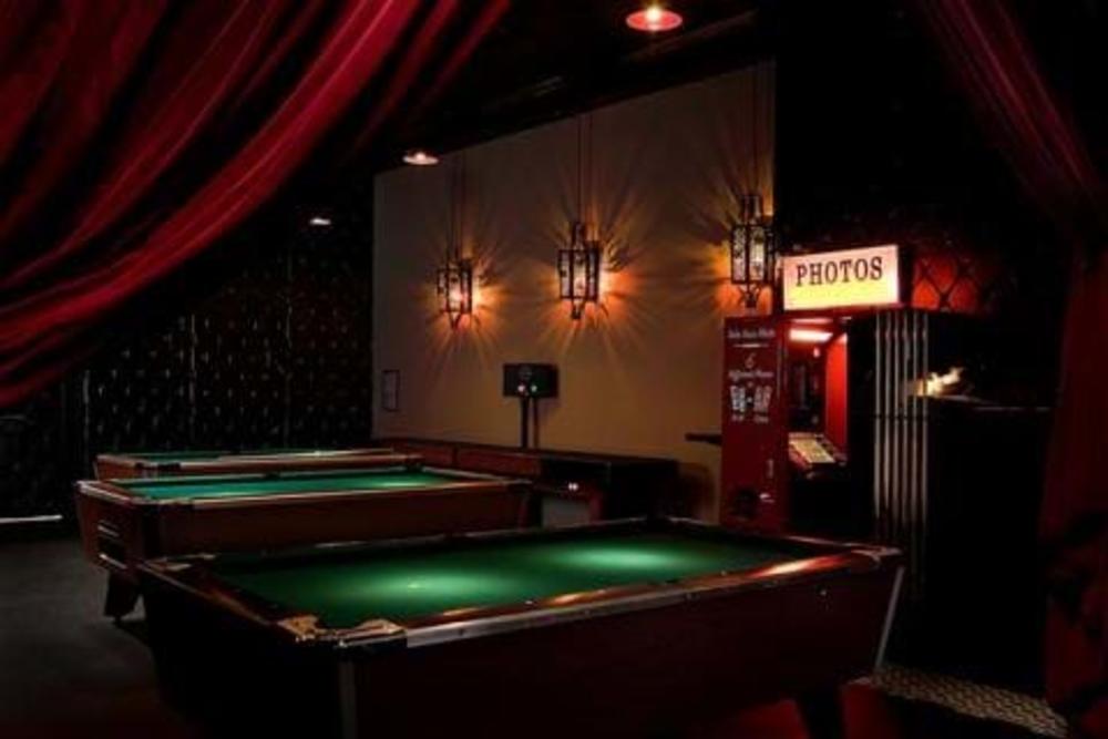 Pool tables at The District Lounge