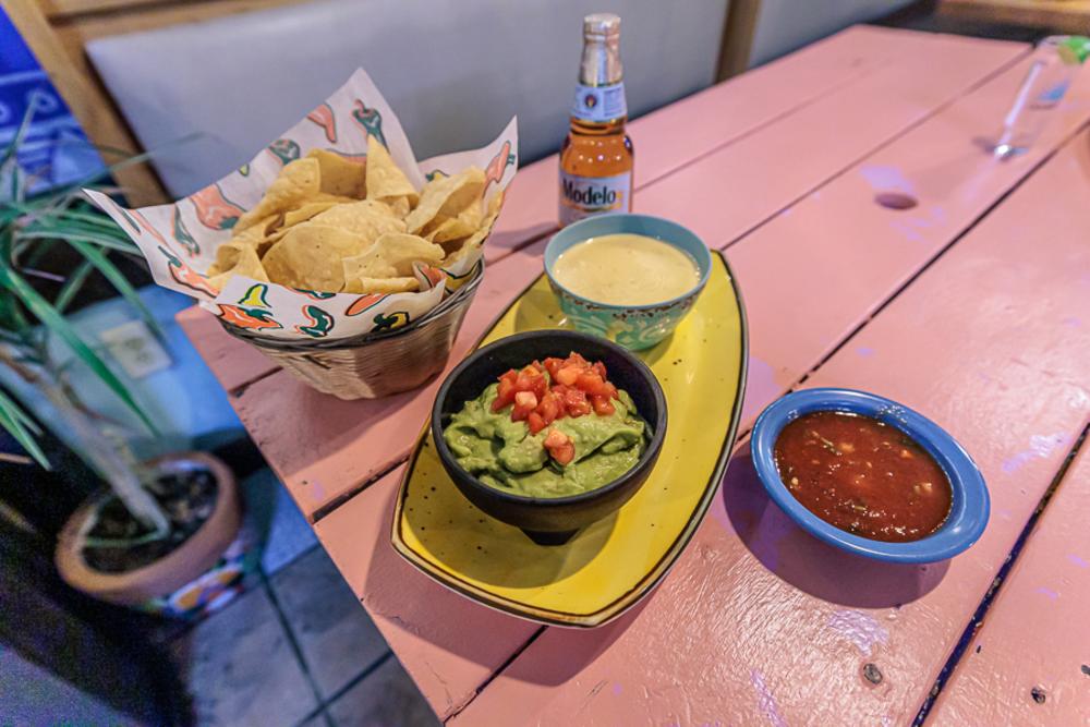 Chapala Dip Duo, guacamole and Queso Fundido