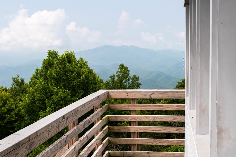 View from the Rich Mountain Fire Tower near Asheville, NC