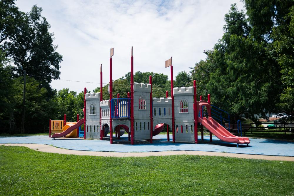 Playground at Roy Pope Park in Asheville