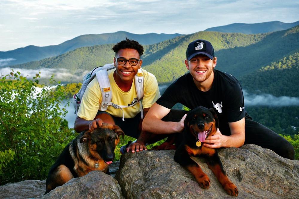 Hiking with dogs in the Blue Ridge Mountains