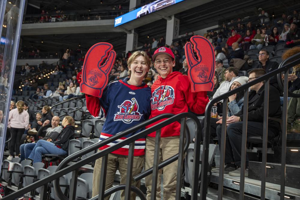 Rock Lobster fans at game