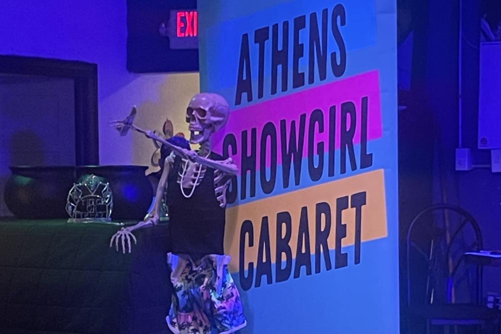 Athens showgirl cabaret halloween at Hendershot's