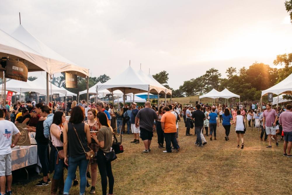 People at Hot Luck Festival in Austin Texas