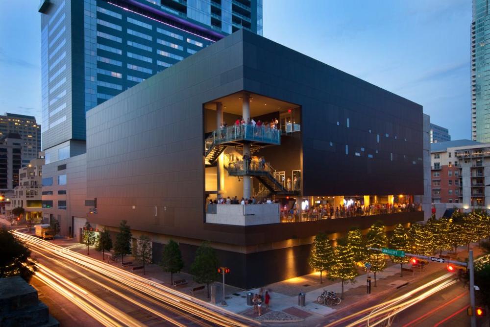 exterior corner view of ACL Live at the Moody Theater in Austin Texas