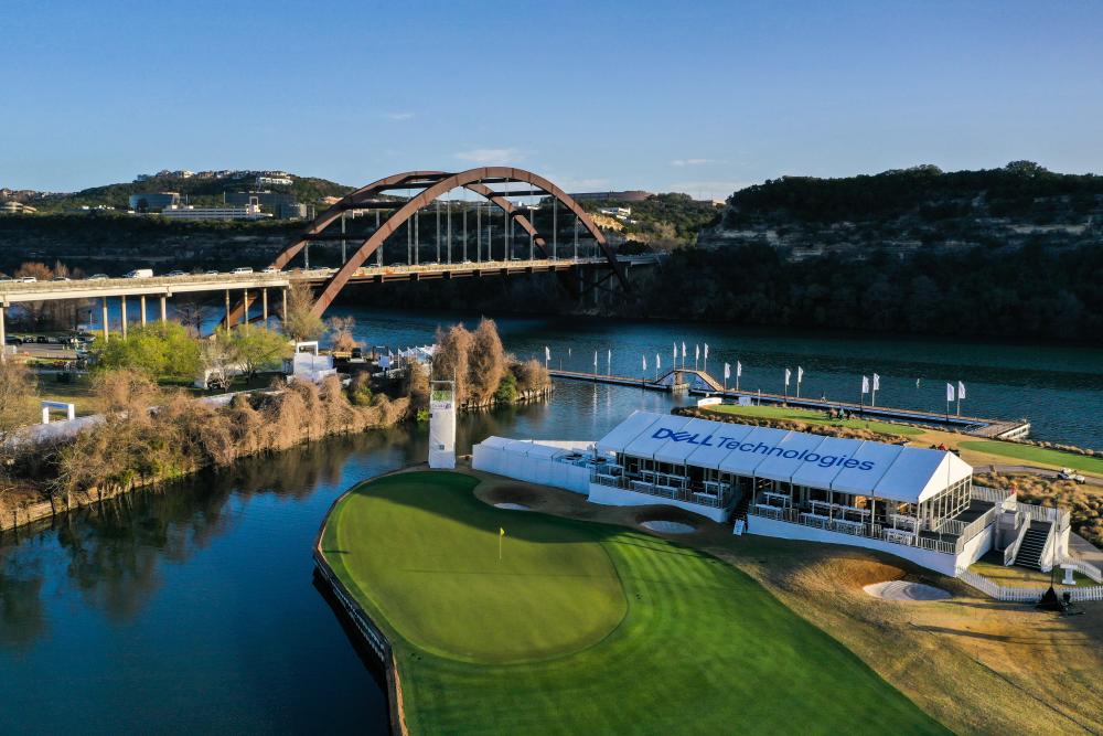 Aerial of view of the Dell Technologies Match Play Course in Austin, Tx.