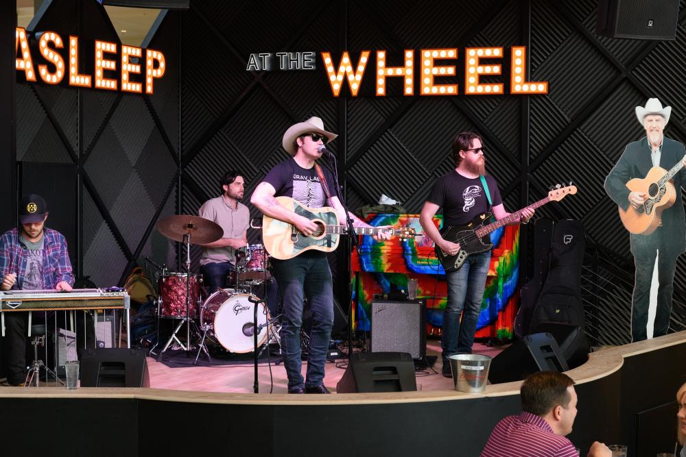 Band at Asleep at the Wheel Stage in the Austin Airport