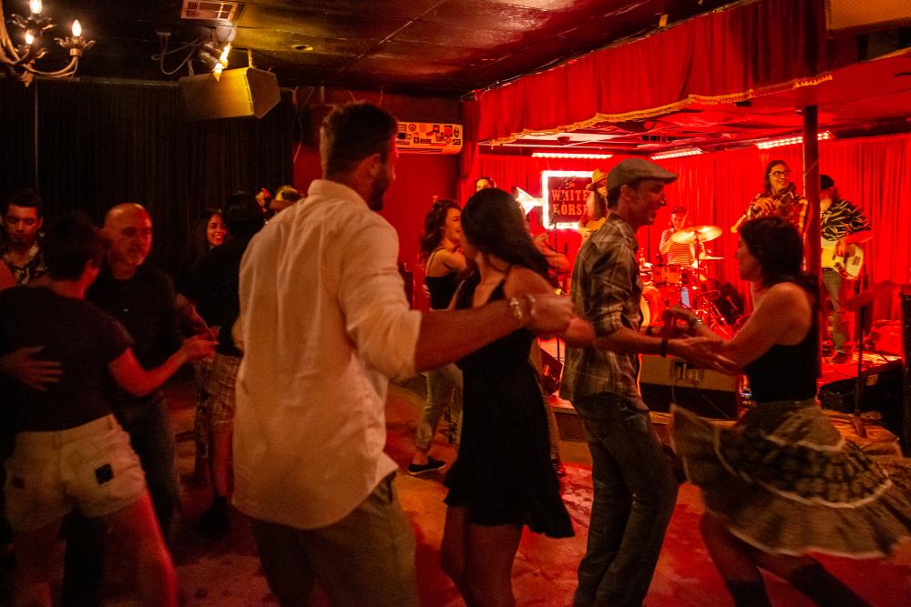 couples dancing at the White Horse in austin texas