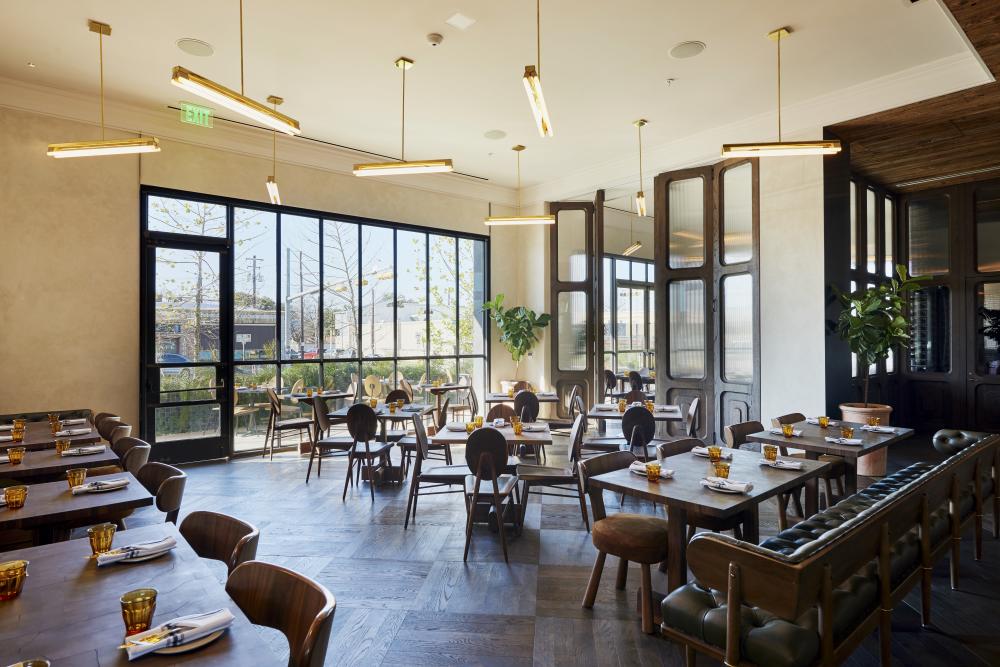 Empty dining room at Central Standard restaurant