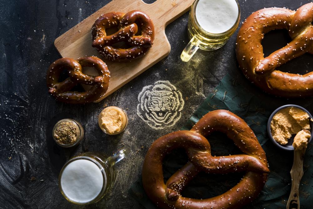Beer and Pretzels from Easy Tiger in Austin Texas