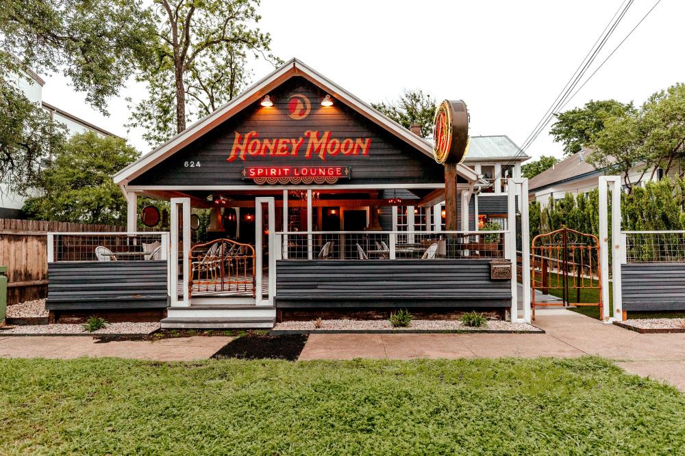 Exterior of Honey Moon Spirit Lounge bungalow.