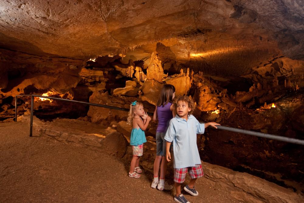 Children at the Inner Space Cavern in Georgetown TX