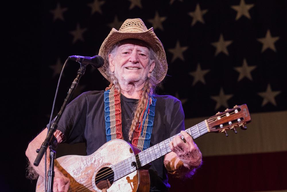 Willie Nelson performs at 4th of July Picnic Circuit of The Americas in austin texas