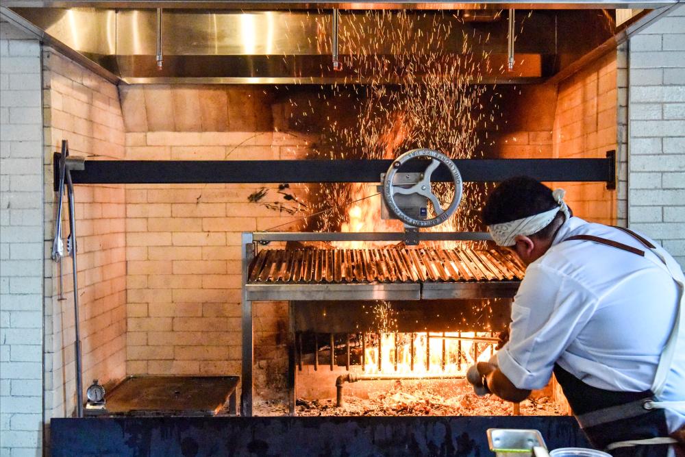 Red Ash Italia chef and wood fired oven