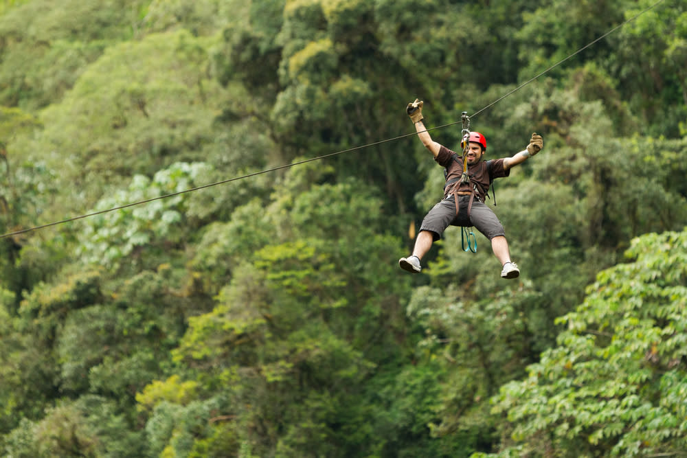 Zip lining