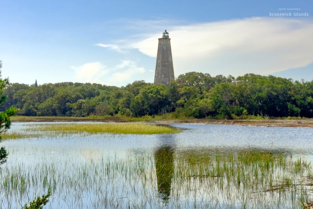 Bald Head Lighthouse overlooking marsh