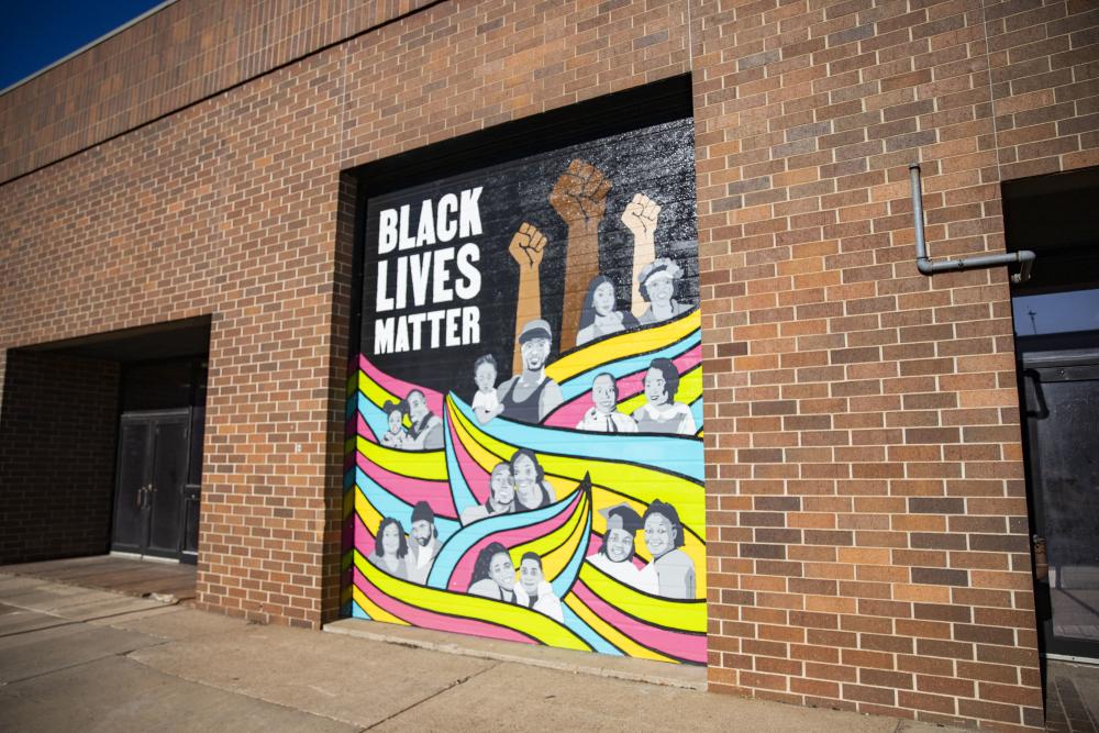 Black Lives Matter Mural in Downtown Eau Claire