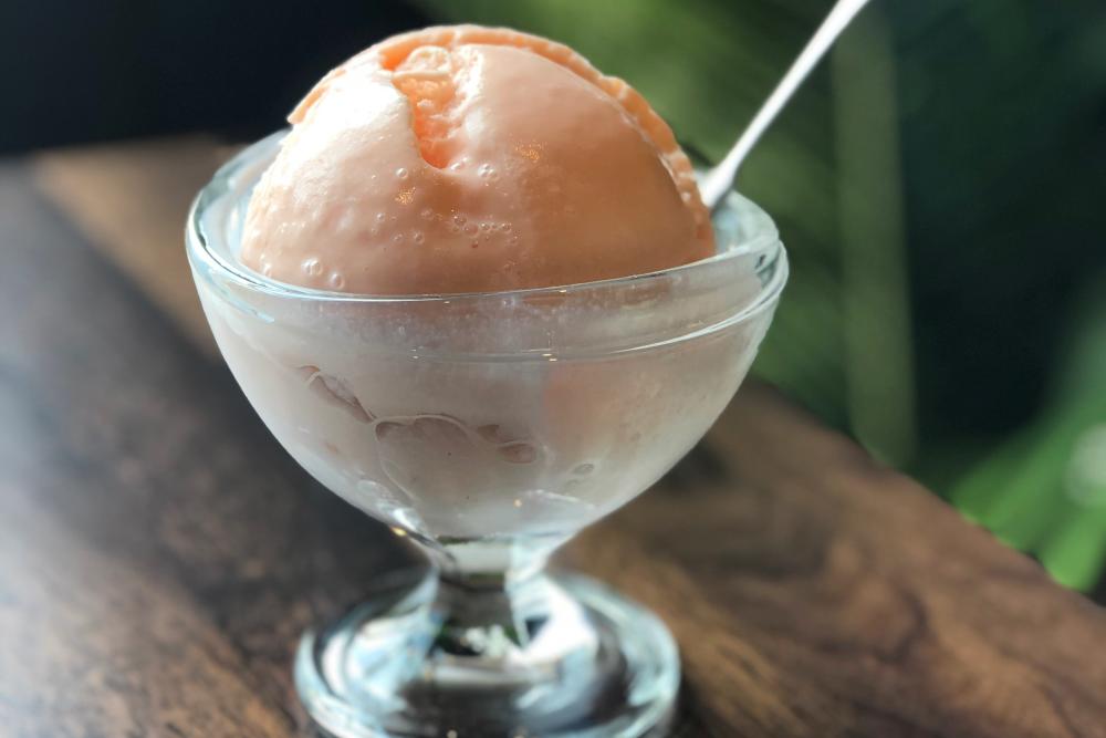 Bowl of Ice Cream at Crescendo Coffee and More