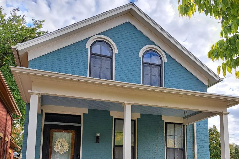 Front of historic house in West Central Fort Wayne