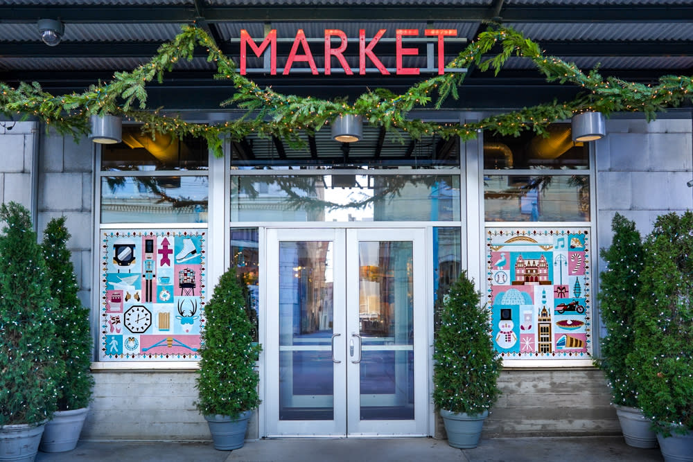 Milwaukee Public Market Holiday Window Display
