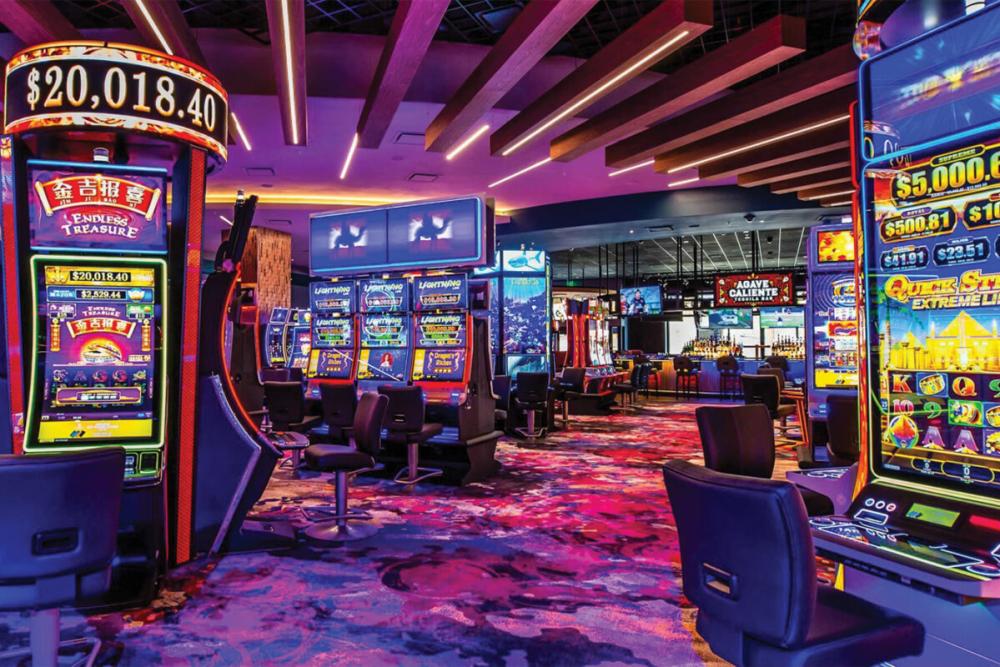Slot machines at Agua Caliente Casino Palm Springs.