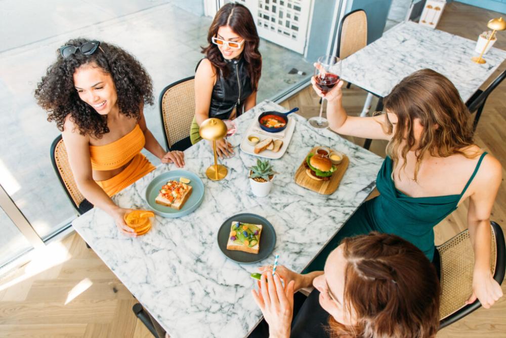 Lost Property Skylark women at brunch