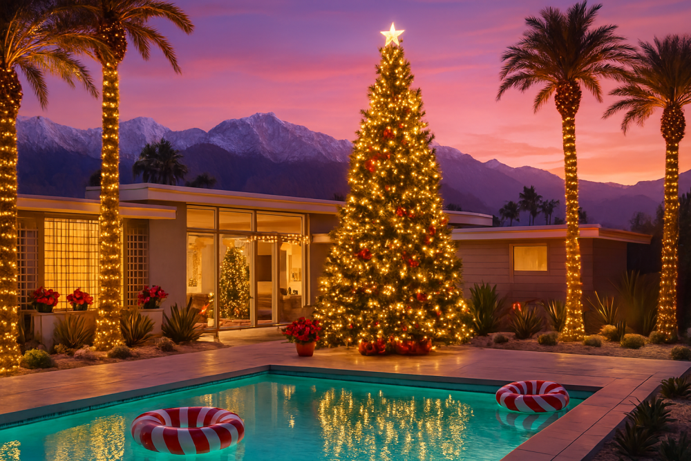 Palm Springs Holidays poolside