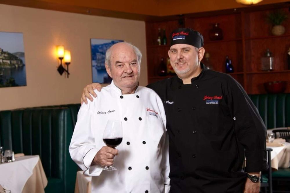 chef johnny costa and son in palm springs 