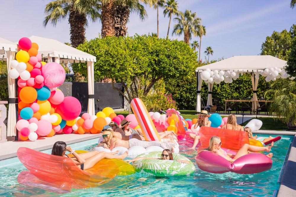 Abbie Mae Photography Got Your Bach Jillian's Camp Kaplan Bachelorette Party at Hotel El Cid in Palm Springs, California