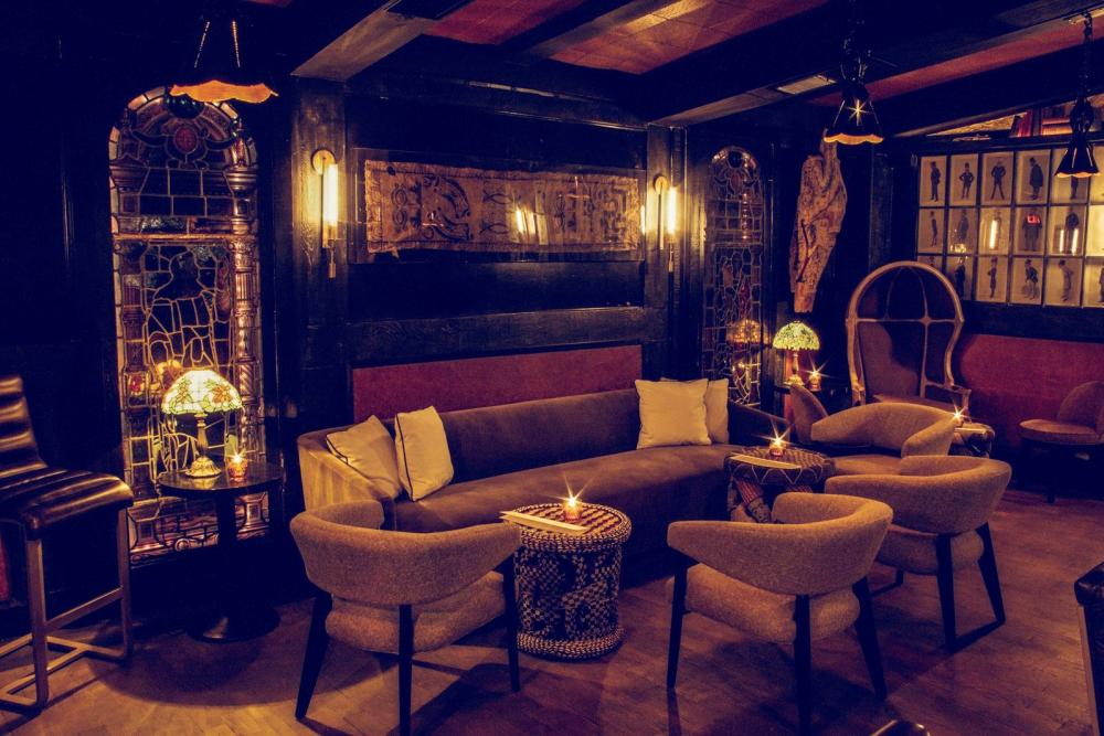 interior of bar