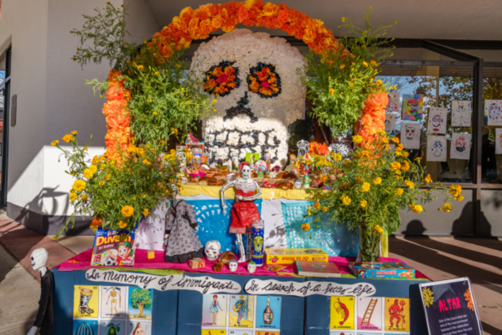 Day of the Dead Workshops display at Arts Council of Princeton