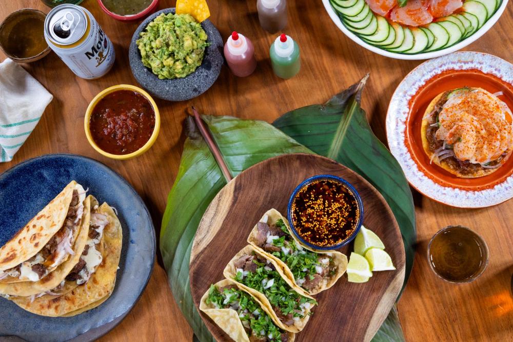 Mezquite food spread at Pullman Market