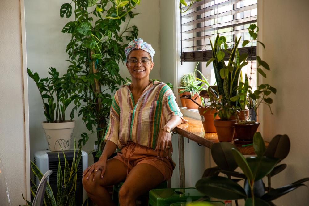 Bryisha "B" Lyons of Roots Plants + Coffee in Olde Towne Slidell