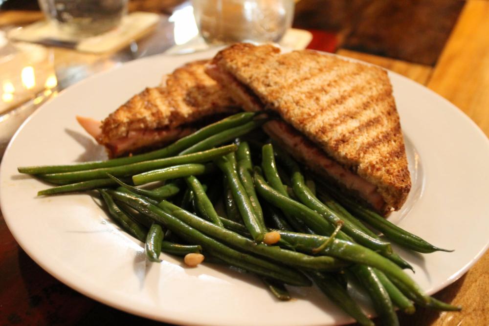 Turkey Sandwich and Green Beans from Public at the Brickyard